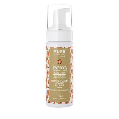 P'URE Papayacare Baby Papaya Head To Toe Baby Wash (Calendula with Paw Paw) 150ml